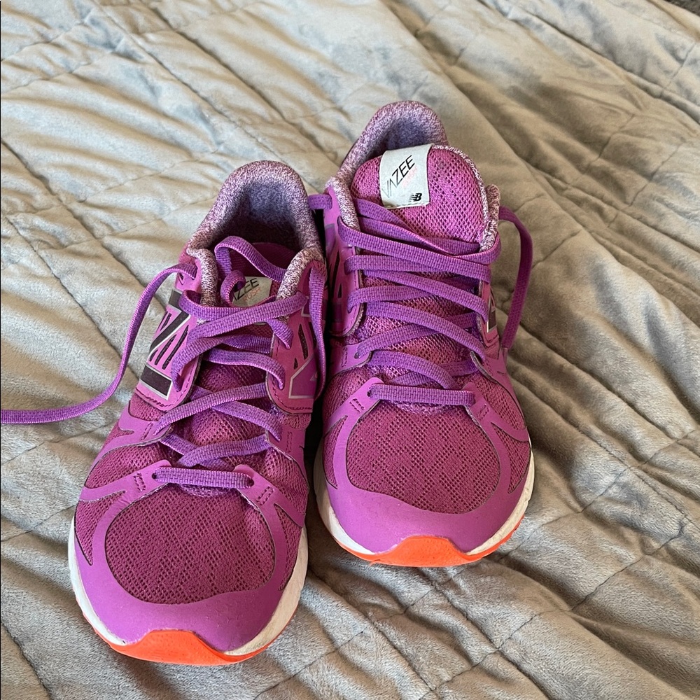 New Balance Magenta and Coral Sneakers